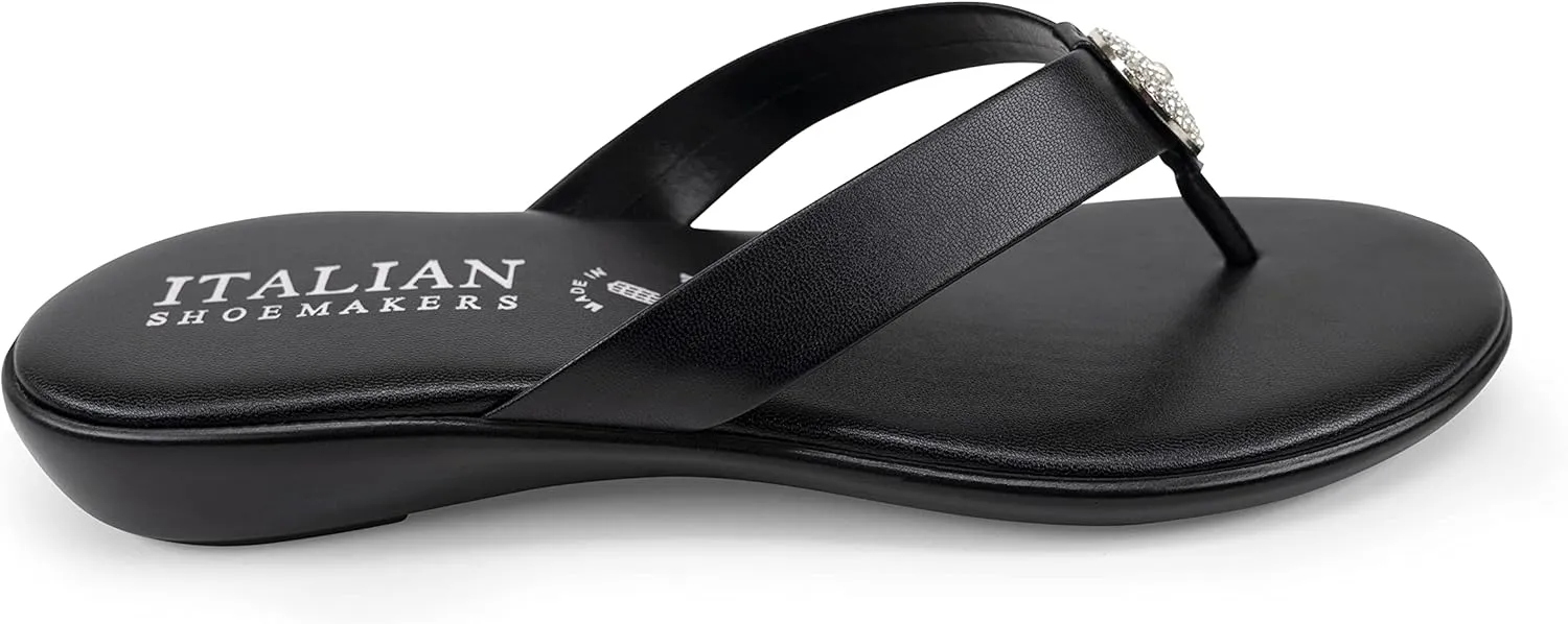 ITALIAN Shoemakers Women's Gea Thong Flip Flop Sandal