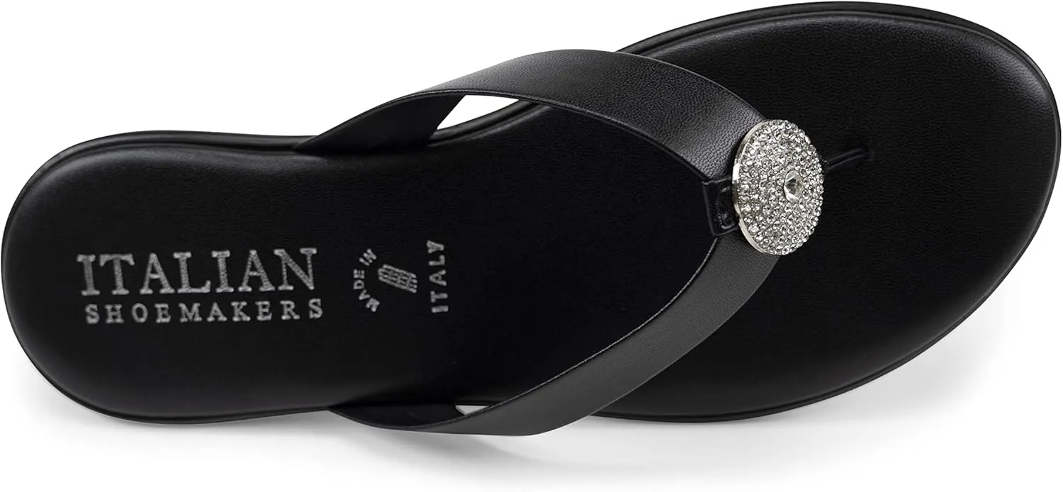 ITALIAN Shoemakers Women's Gea Thong Flip Flop Sandal