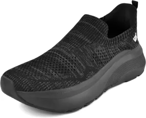 JACKSHIBO Women's Slip in Free up Hands Shoes Wide Toe Box Arch Support Orthopedic On Walking Shoe Memory Foam Plantar Fasciitis Recovery Shoes Cushion Zero Drop Athletic Sneaker with Metatarsal Pad