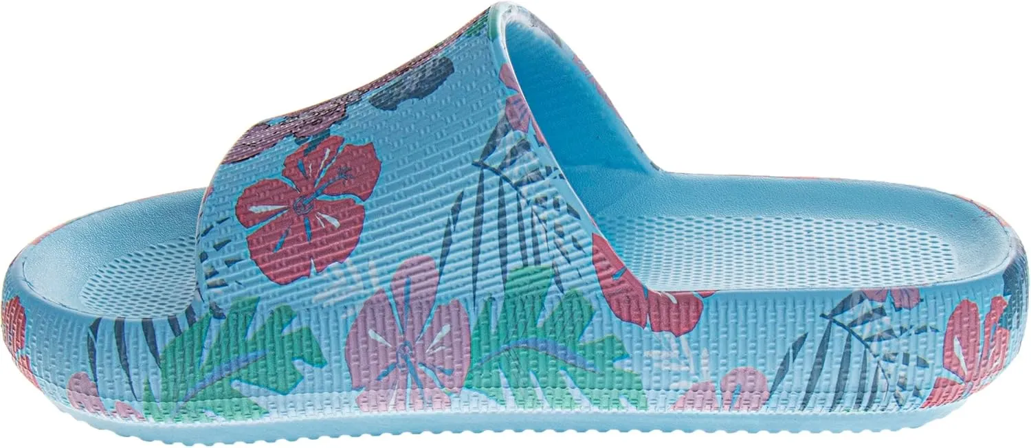 Josmo Kids Lilo and Stitch Slide Open Toe - Girl Sandals Stitch SlipOn Slides (sizes: 13 little kid / 1-4 big kid)