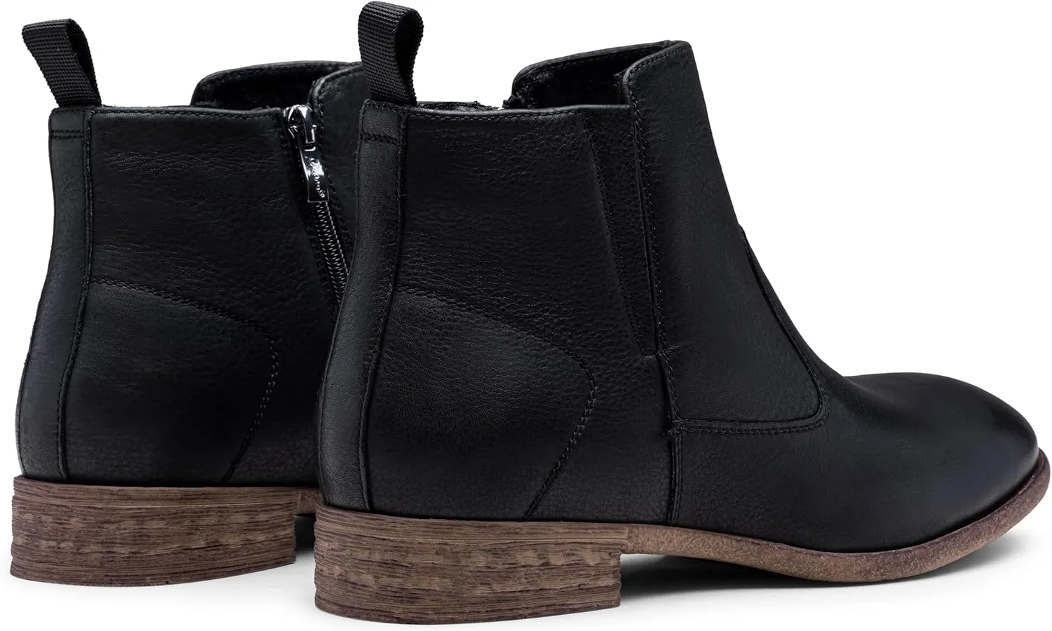 Jousen Mens Chukka Boots Side Zipper Causal Pull On Dress Boots For Men