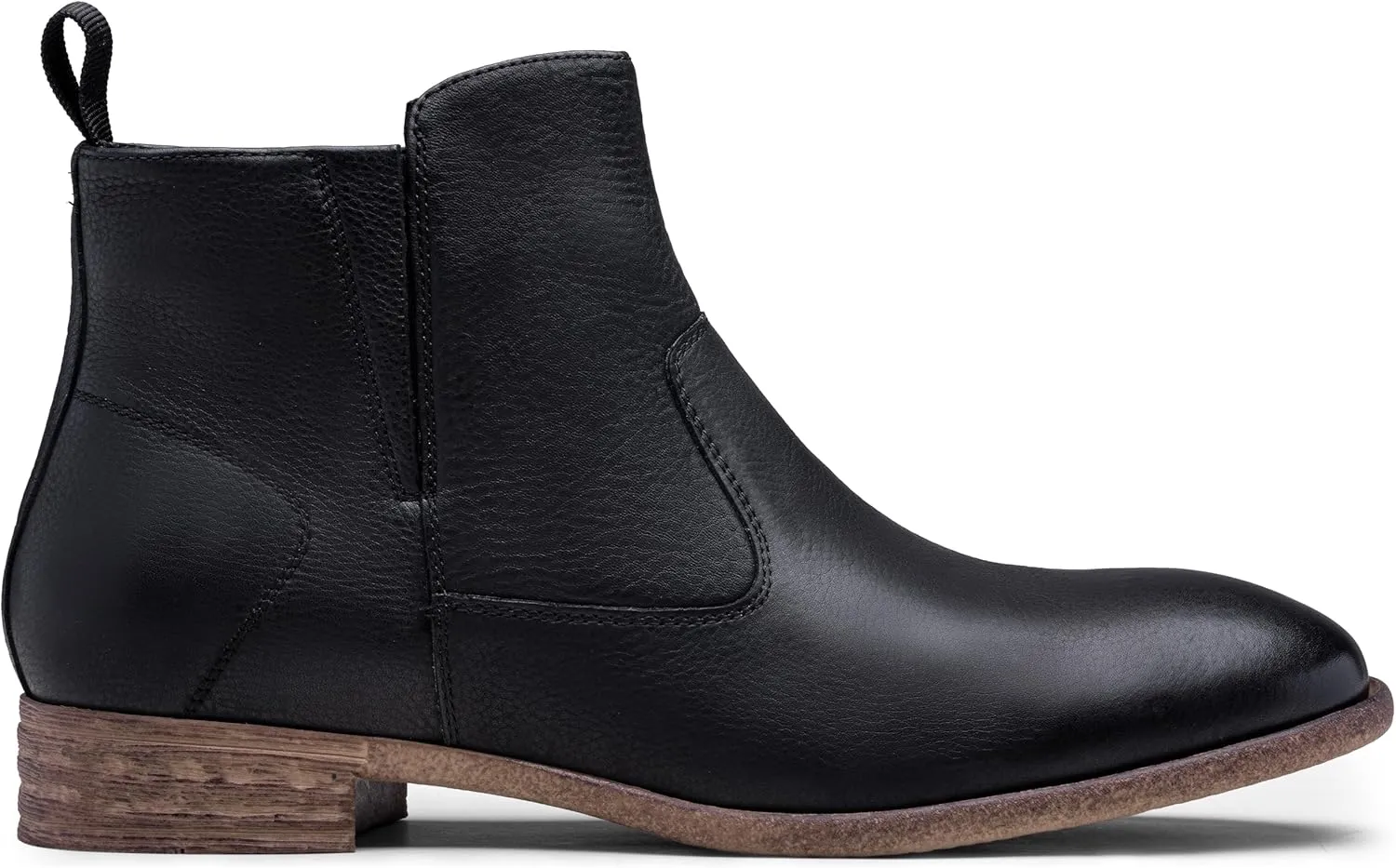 Jousen Mens Chukka Boots Side Zipper Causal Pull On Dress Boots For Men