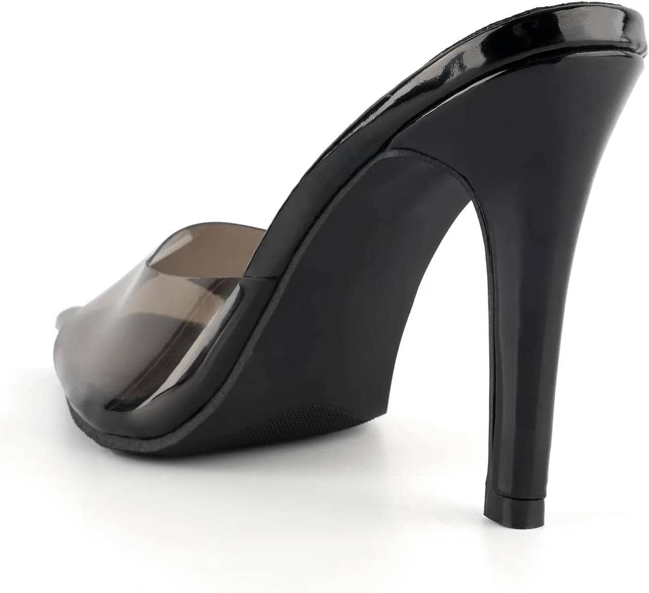 KaroNairy Leopard Print Stilettos Heels for Women Open Toe Heeled Sandals Slip on Pumps Party Wedding Dressy Shoes