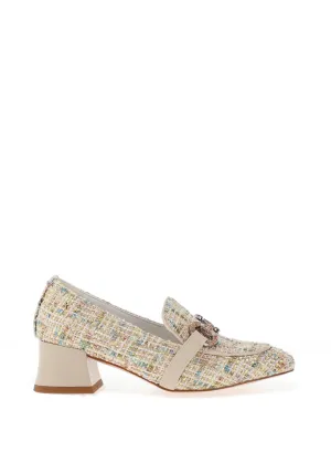 Kate Appleby Flaxmere Boucle Heeled Loafers, Razzle Dazzle