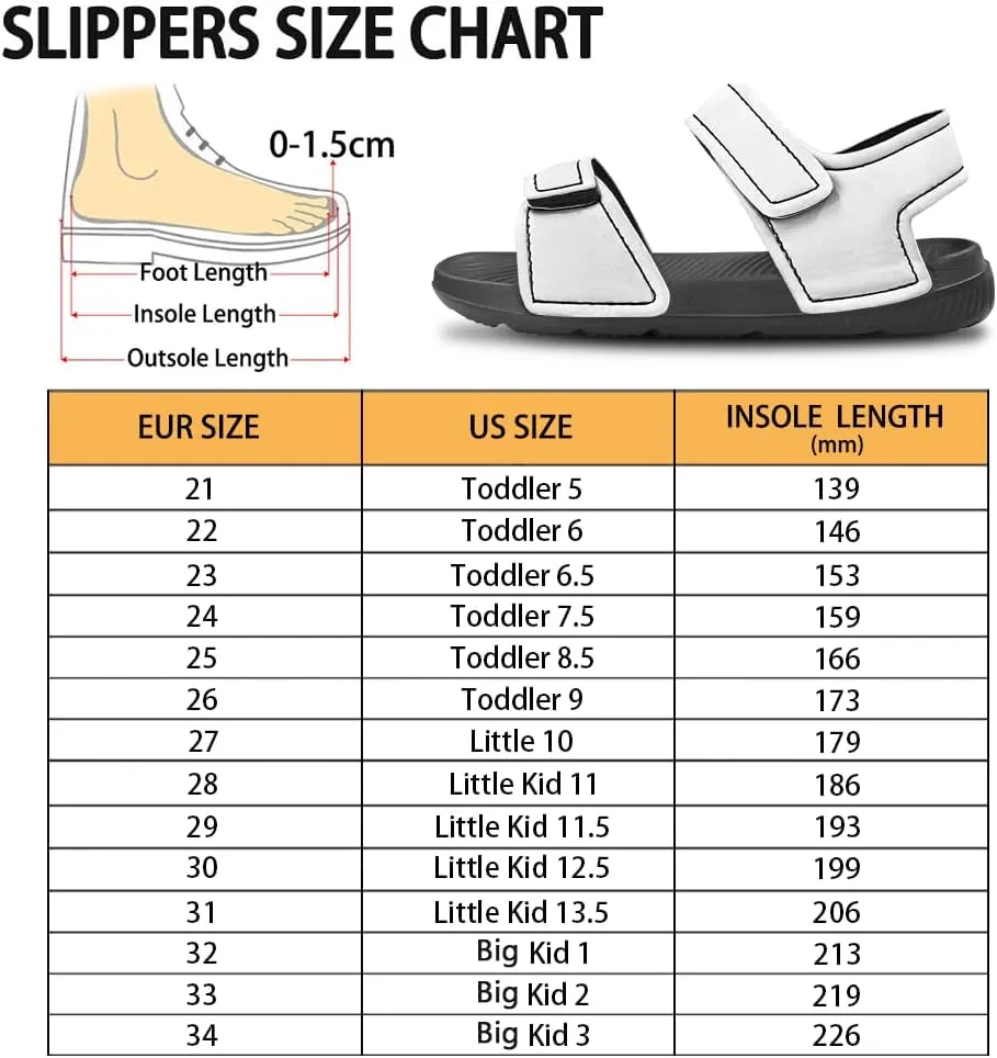 Kids Sandals Summer Non-slip Open Toe Slippers Double Buckle Toddler Two Strapped Teens Casual Athletic Summer Shoe