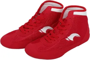 Kids Wrestling Shoes Boys Girls Boxing Shoes High Top Wrestling Training Shoes Boots Competition Fitness Sneakers
