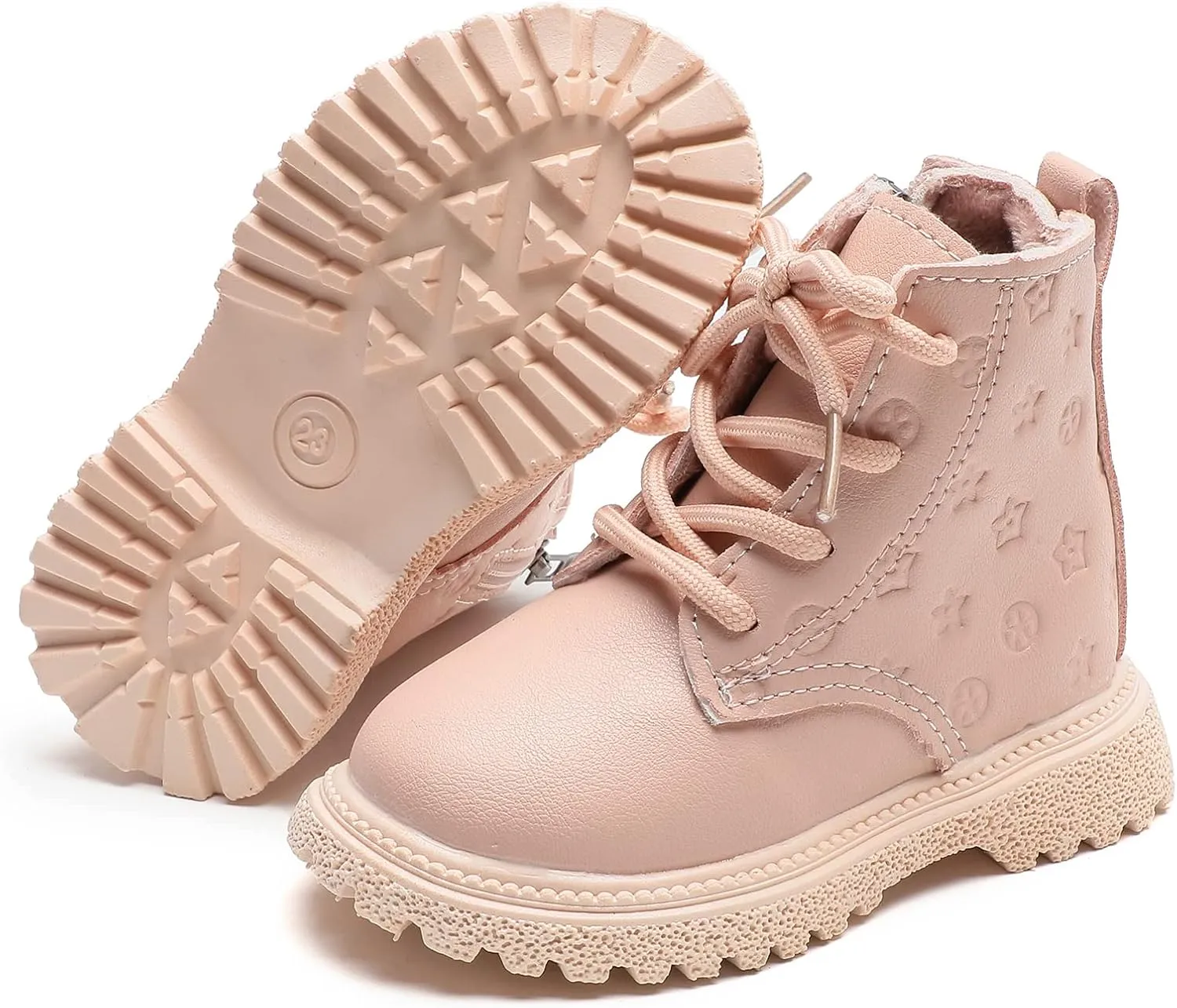 Komfyea Boys And Girls Lace Up Casual Outdoor Hiking Ankle Boots(Toddler/Little Kids)