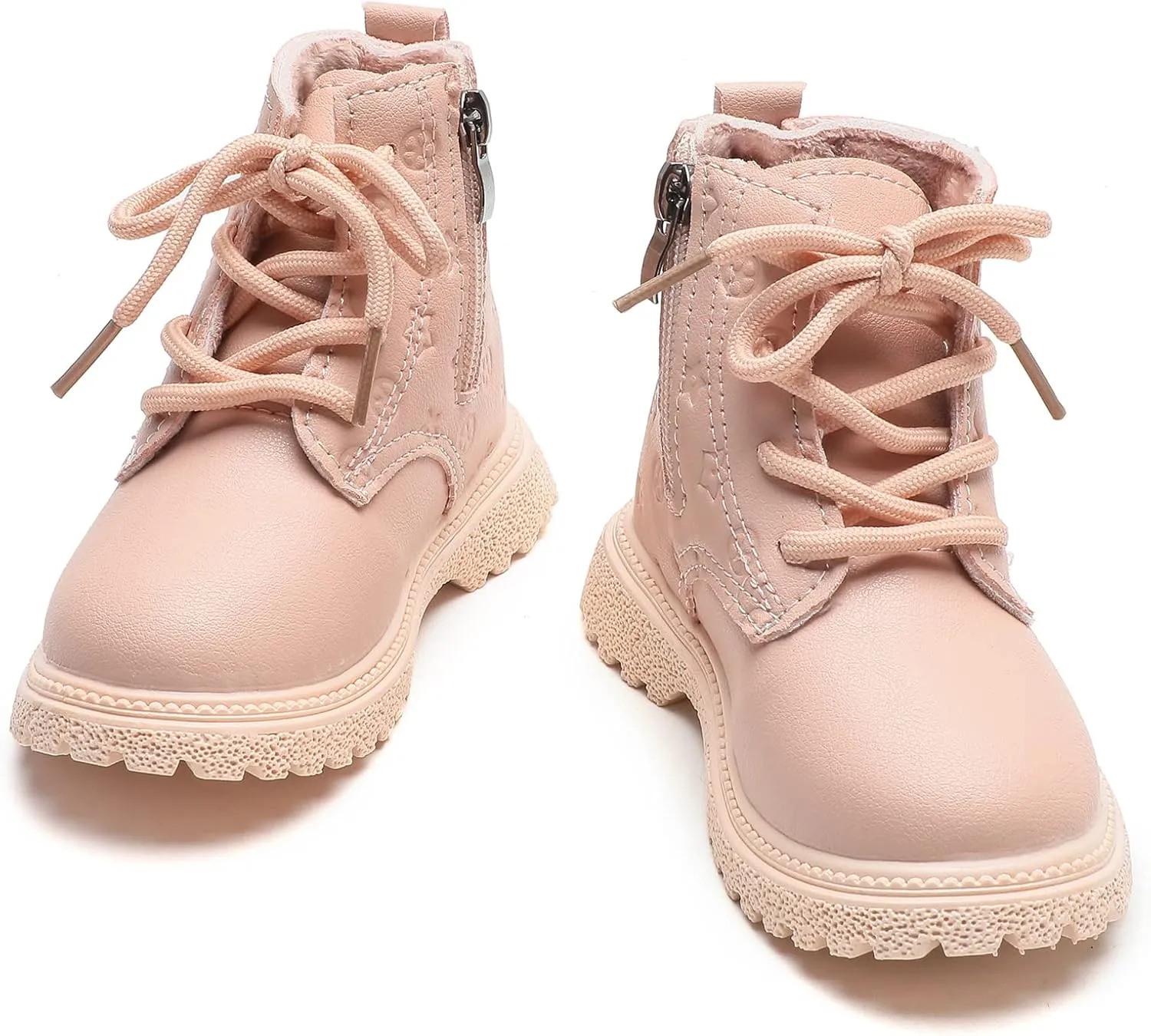 Komfyea Boys And Girls Lace Up Casual Outdoor Hiking Ankle Boots(Toddler/Little Kids)