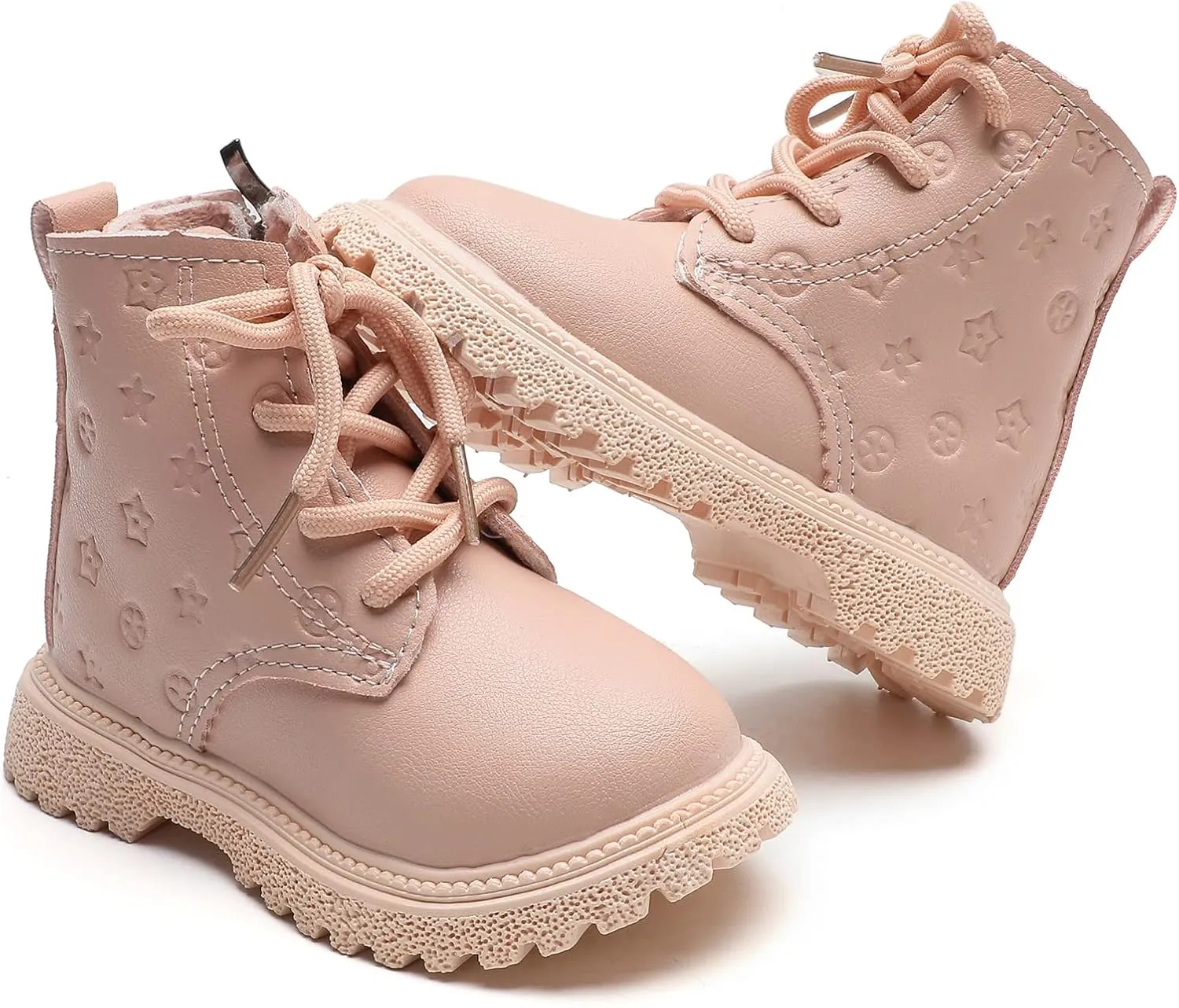 Komfyea Boys And Girls Lace Up Casual Outdoor Hiking Ankle Boots(Toddler/Little Kids)