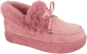 Ladmiple Winter Boots For Women Fashion Snow Boots Warm Ankle Booties Slip On Outdoor Fur Lined Comfortable Loafers Shoes
