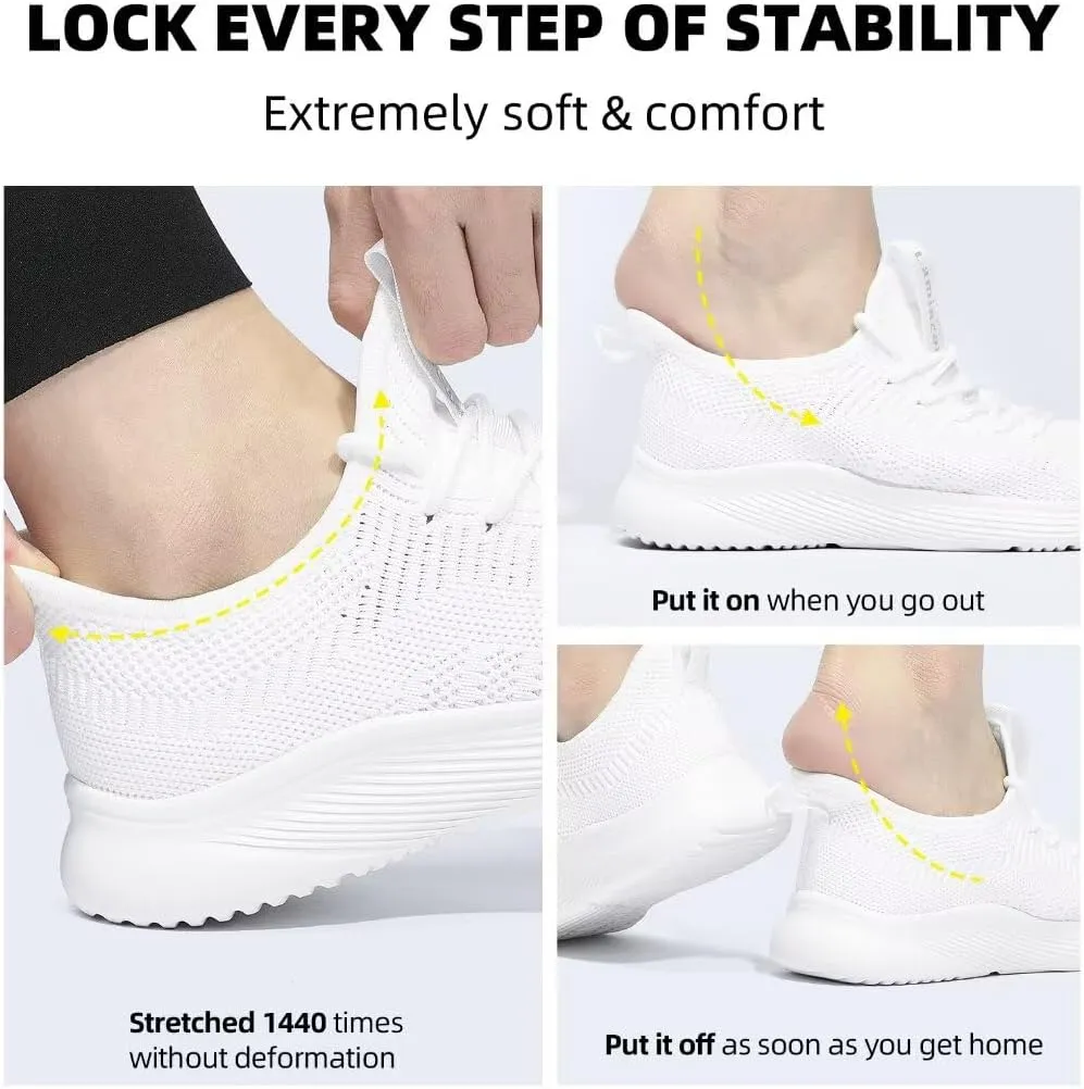 Lamincoa Slip On Womens Walking Shoes Tennis Running Shoes Lightweight Memory Foam Gym Sneakers Jogging and Casual Sports Shoes for Women