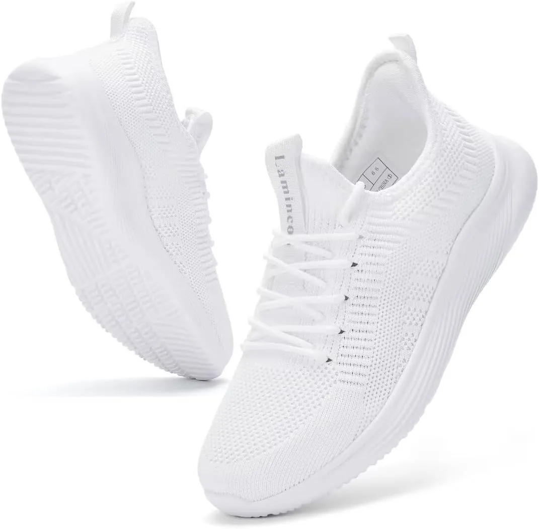 Lamincoa Slip On Womens Walking Shoes Tennis Running Shoes Lightweight Memory Foam Gym Sneakers Jogging and Casual Sports Shoes for Women