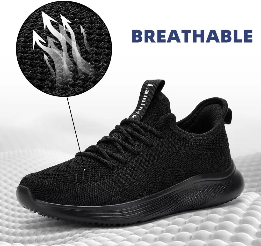 Lamincoa Slip On Womens Walking Shoes Tennis Running Shoes Lightweight Memory Foam Gym Sneakers Jogging and Casual Sports Shoes for Women