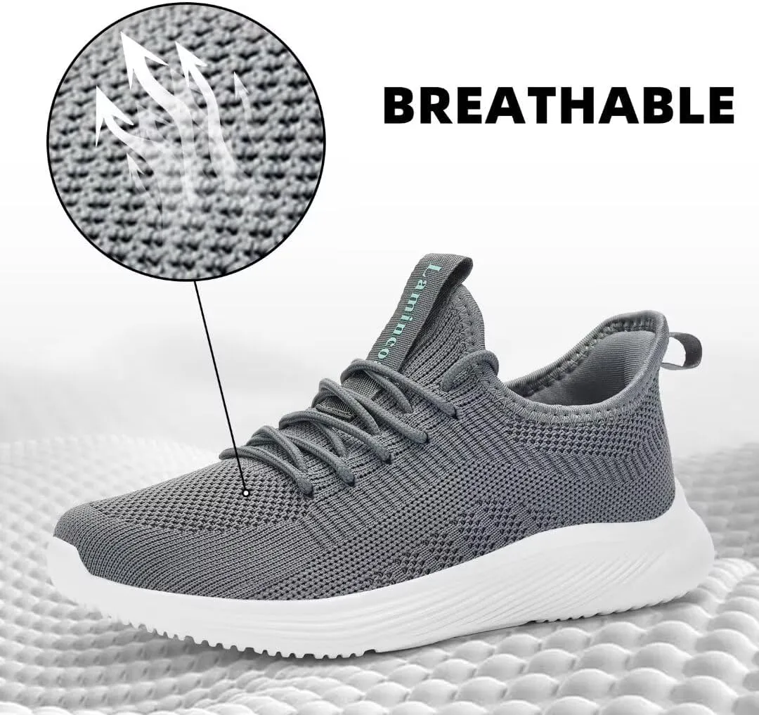 Lamincoa Slip On Womens Walking Shoes Tennis Running Shoes Lightweight Memory Foam Gym Sneakers Jogging and Casual Sports Shoes for Women