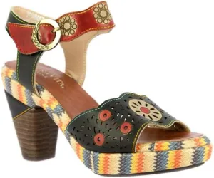 Laura Vita Women's Open Wedge Sandals Peeptoe