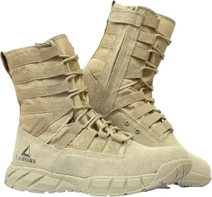 Lightweight Military Tactical Combat Boots Men Outdoor Hiking Desert Army Boots Breathable Male Jungle Shoes Man Side Zip