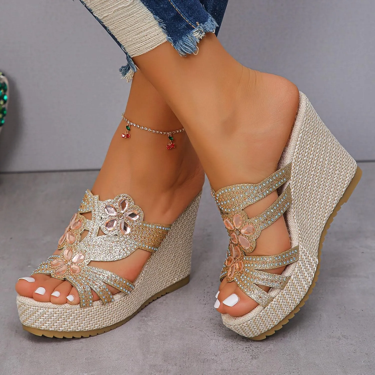 Lightweight Pillow Slippers for Women Arch Support Slides Sandals Soft Soled Non Slip Shoes