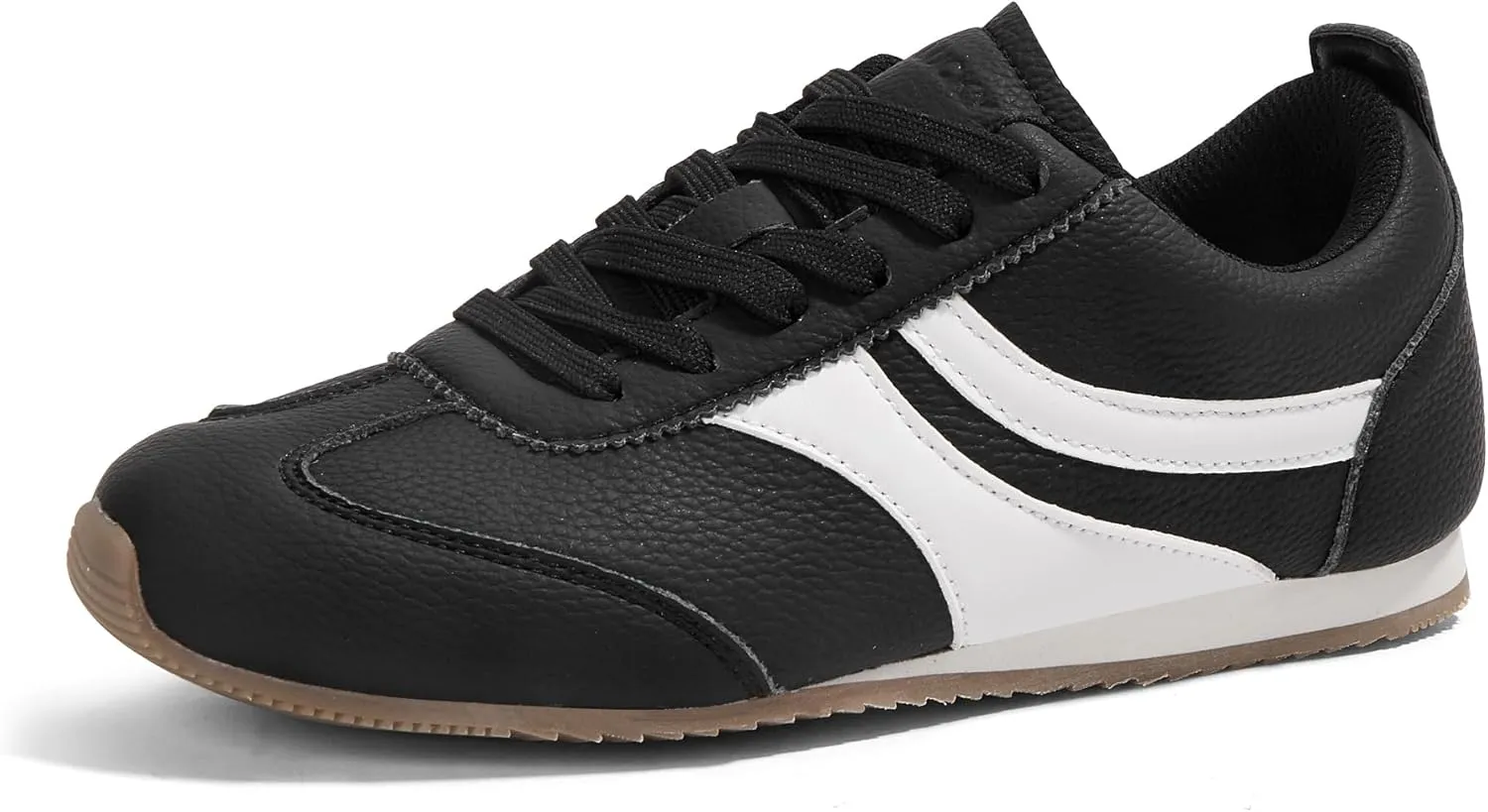 LUCKY STEP Women's Fashion Sneakers Low Profile Trending Lightweight Comfortable Casual Walking Workout Retro Athletic Low Top Tennis Shoes
