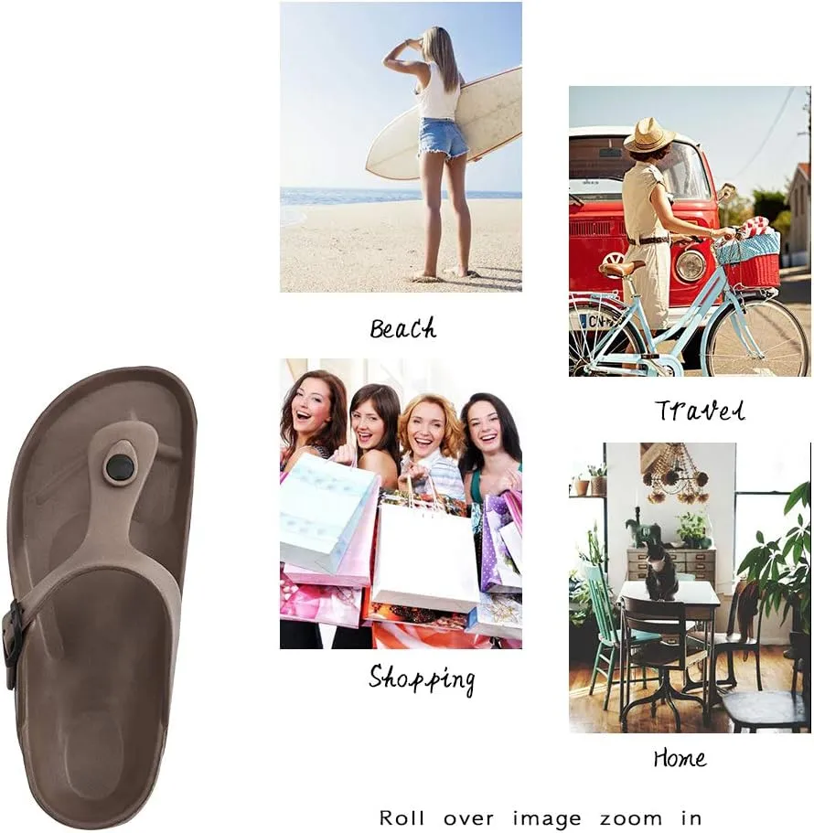 Luffymomo Comfort Footbed Eva Flip fiop Thong Sandals for Womens