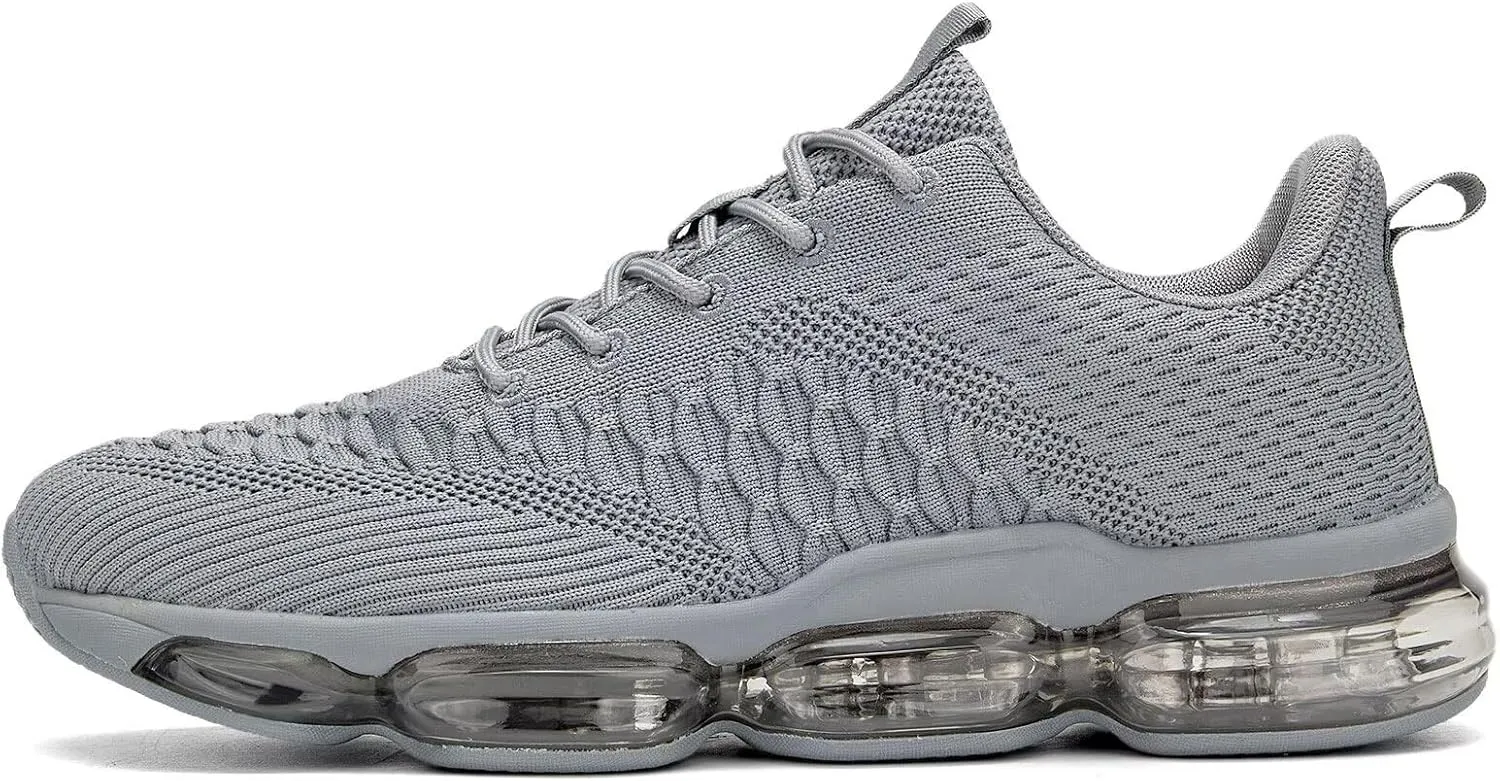 Mens Air Cushion Running Shoes Fashion Casual Walking Tennis Sneakers Non Slip Breathable Trail Sport Gym