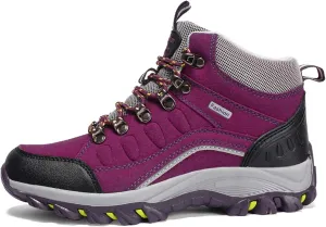 Mens And Womens Anti Slip And Wear Resistant Lace Up Hiking Boots Comfortable And Breathable Walking Boots Rubber Soles Scenic Spots Tourist Boots Couple Park Walking Boots Rock Climbing Boots