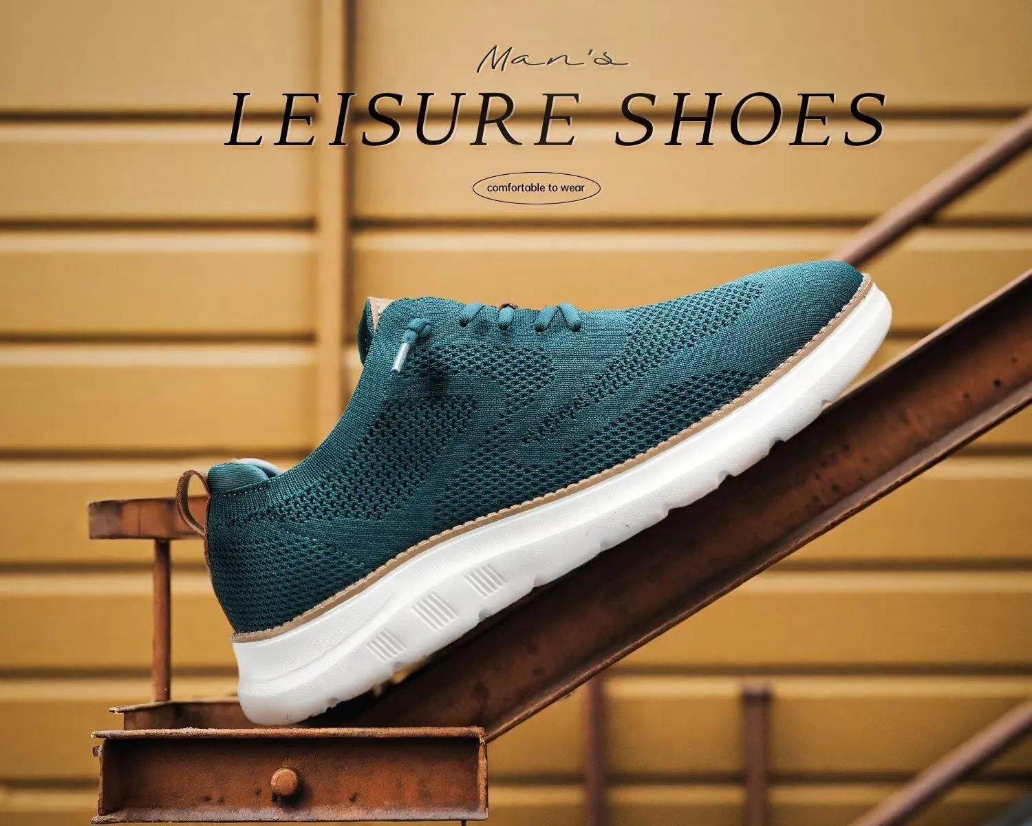 Mens Casual Dress Oxfords Shoes Fashion Mesh Business Walking Work Slip on Sneakers Comfortable Lightweight Soft Sole