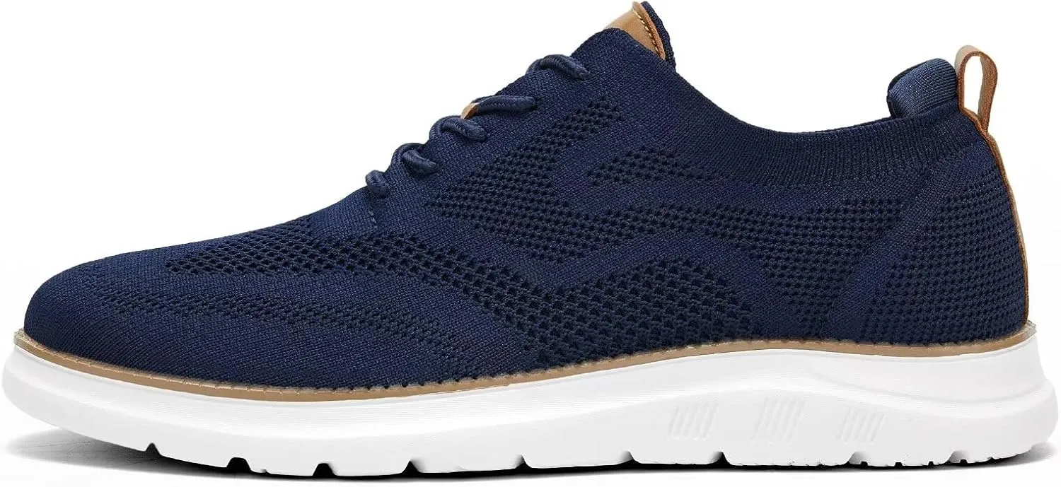 Mens Casual Dress Oxfords Shoes Fashion Mesh Work Business Walking Sneakers Comfortable Lightweight Soft Sole