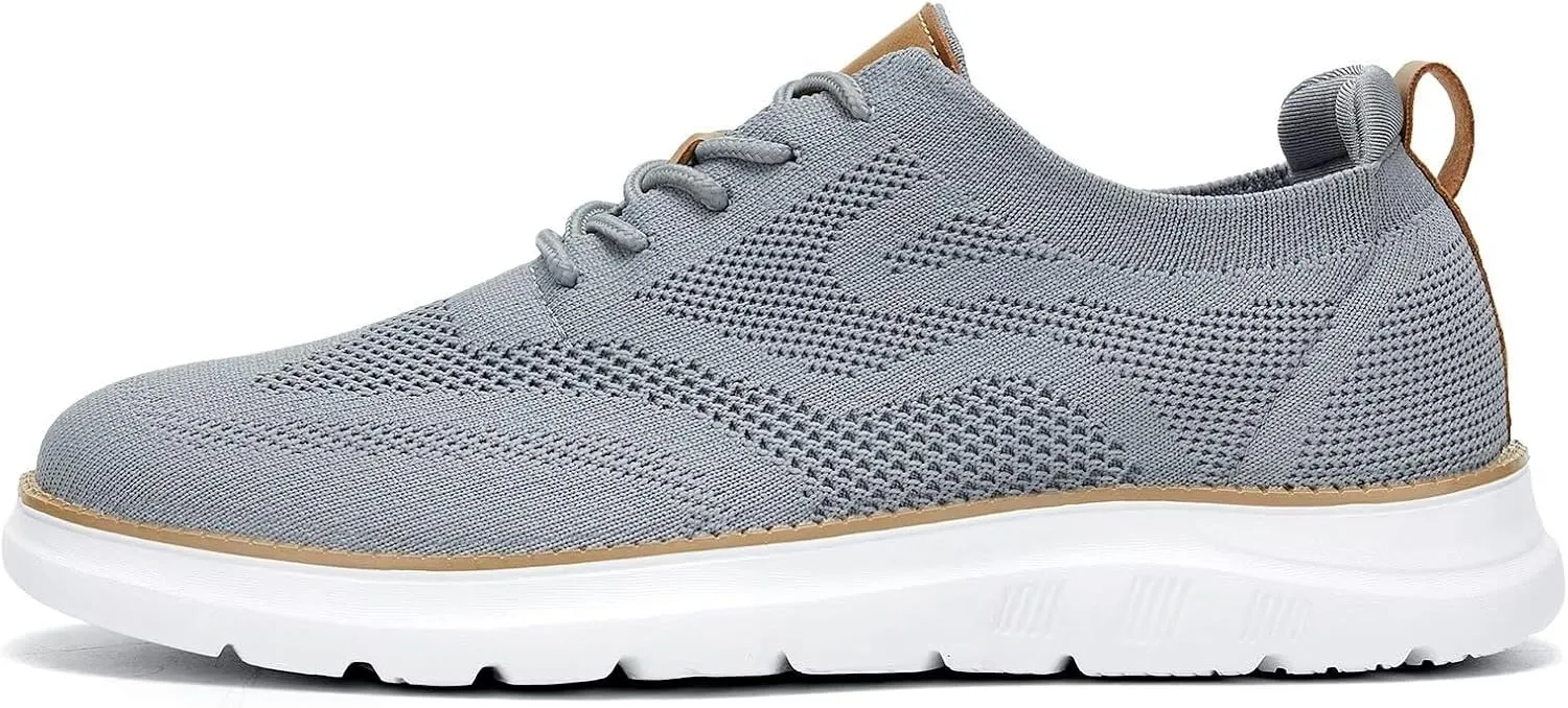 Mens Casual Dress Oxfords Shoes Fashion Mesh Work Business Walking Sneakers Comfortable Lightweight Soft Sole