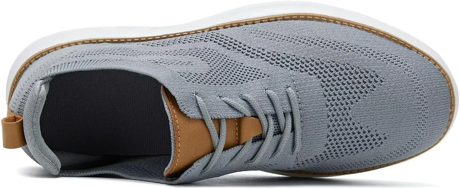 Mens Casual Dress Oxfords Shoes Fashion Mesh Work Business Walking Sneakers Comfortable Lightweight Soft Sole