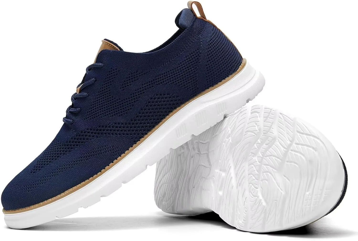 Mens Casual Dress Oxfords Shoes Fashion Mesh Work Business Walking Sneakers Comfortable Lightweight Soft Sole
