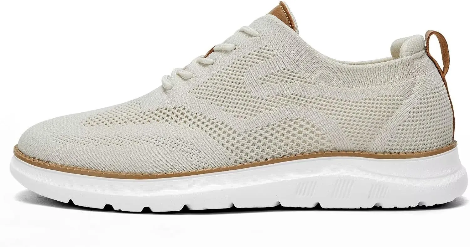 Mens Casual Dress Oxfords Shoes Fashion Mesh Work Business Walking Sneakers Comfortable Lightweight Soft Sole
