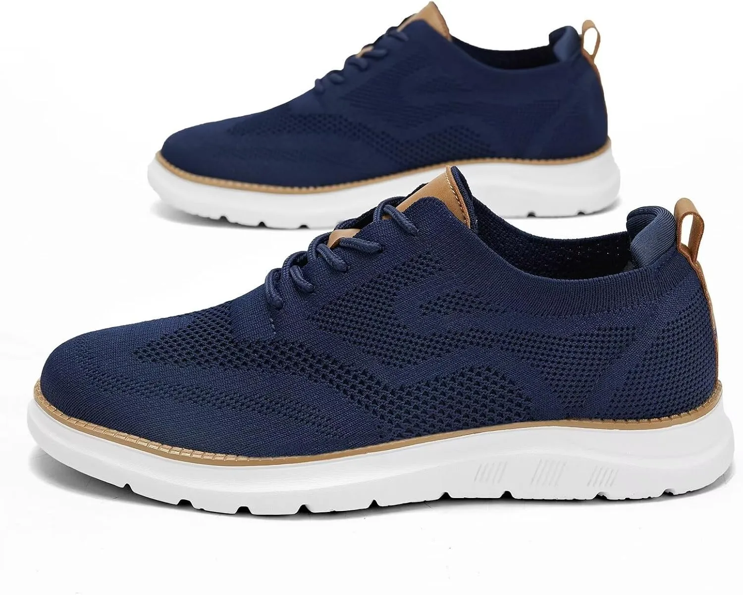 Mens Casual Dress Oxfords Shoes Fashion Mesh Work Business Walking Sneakers Comfortable Lightweight Soft Sole