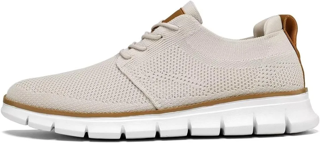 Mens Casual Dress Shoes Fashion Mesh Oxfords Business Walking Work Sneakers Comfortable Lightweight Breathable Soft Sole