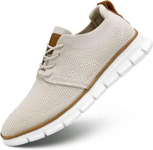 Mens Casual Dress Shoes Fashion Mesh Oxfords Business Walking Work Sneakers Comfortable Lightweight Breathable Soft Sole