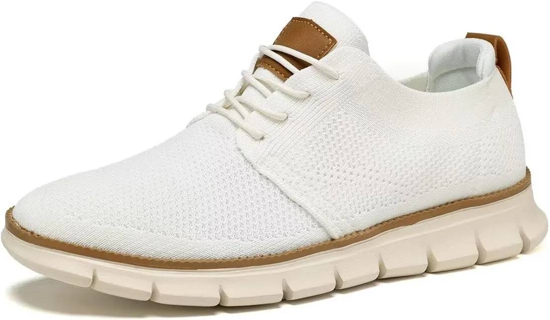 Mens Casual Dress Shoes Fashion Mesh Oxfords Business Walking Work Sneakers Comfortable Lightweight Breathable Soft Sole