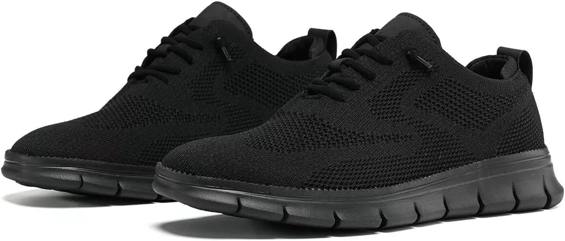 Men's Casual Dress Shoes Fashion Walking Sneakers Mesh Business Oxfords Work Lightweight Soft Sole