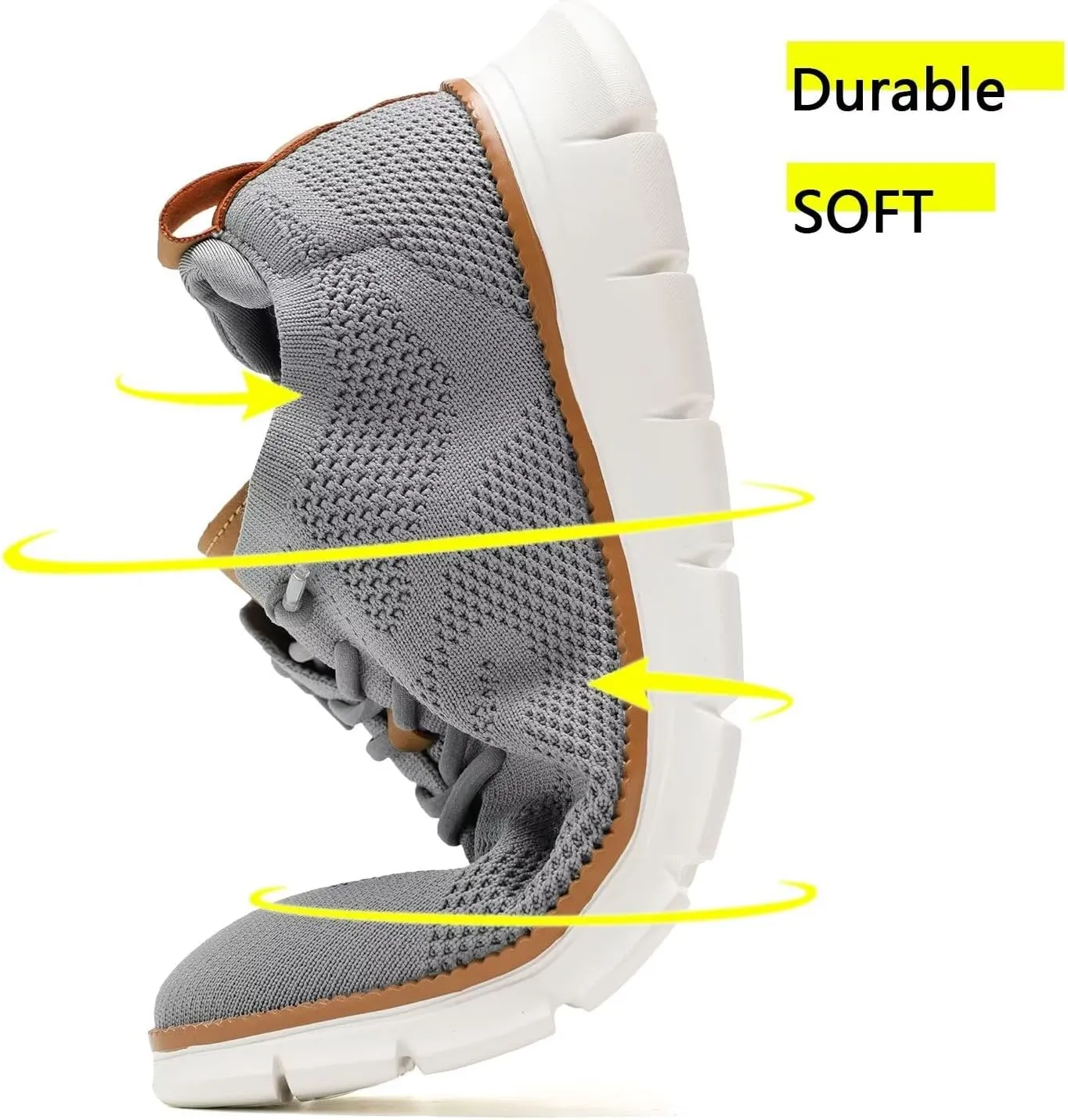 Men's Casual Dress Shoes Fashion Walking Sneakers Mesh Business Oxfords Work Lightweight Soft Sole
