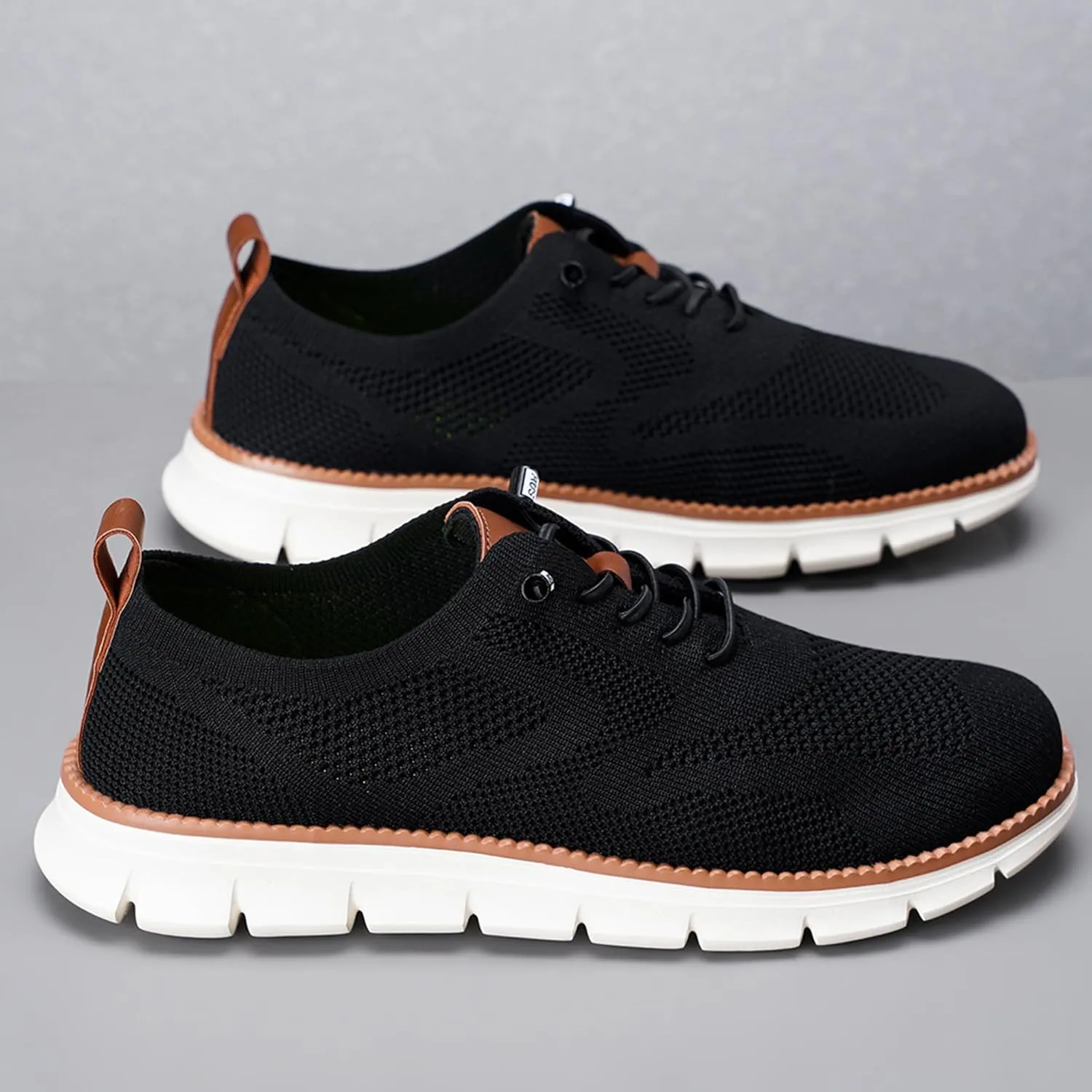Men's Casual Dress Shoes Fashion Walking Sneakers Mesh Business Oxfords Work Lightweight Soft Sole