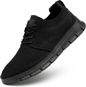 Mens Casual Dress Shoes Lace Up Oxfords Business Walking Tennis Work Sneakers Fashion Mesh Lightweight Soft Sole
