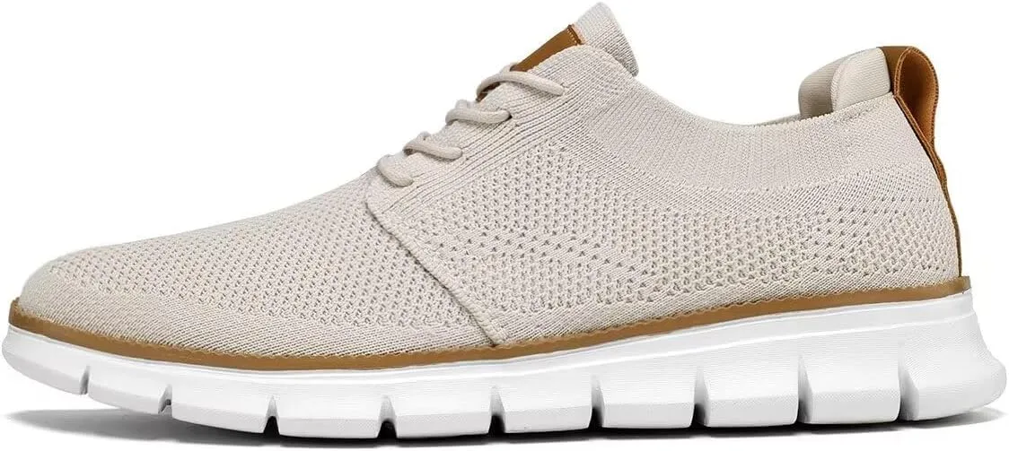 Mens Casual Dress Shoes Lace Up Oxfords Business Walking Tennis Work Sneakers Fashion Mesh Lightweight Soft Sole
