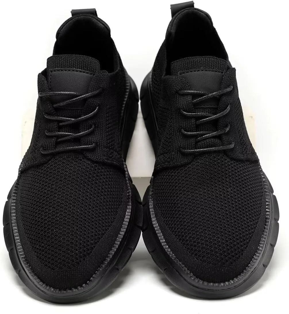 Mens Casual Dress Shoes Lace Up Oxfords Business Walking Tennis Work Sneakers Fashion Mesh Lightweight Soft Sole
