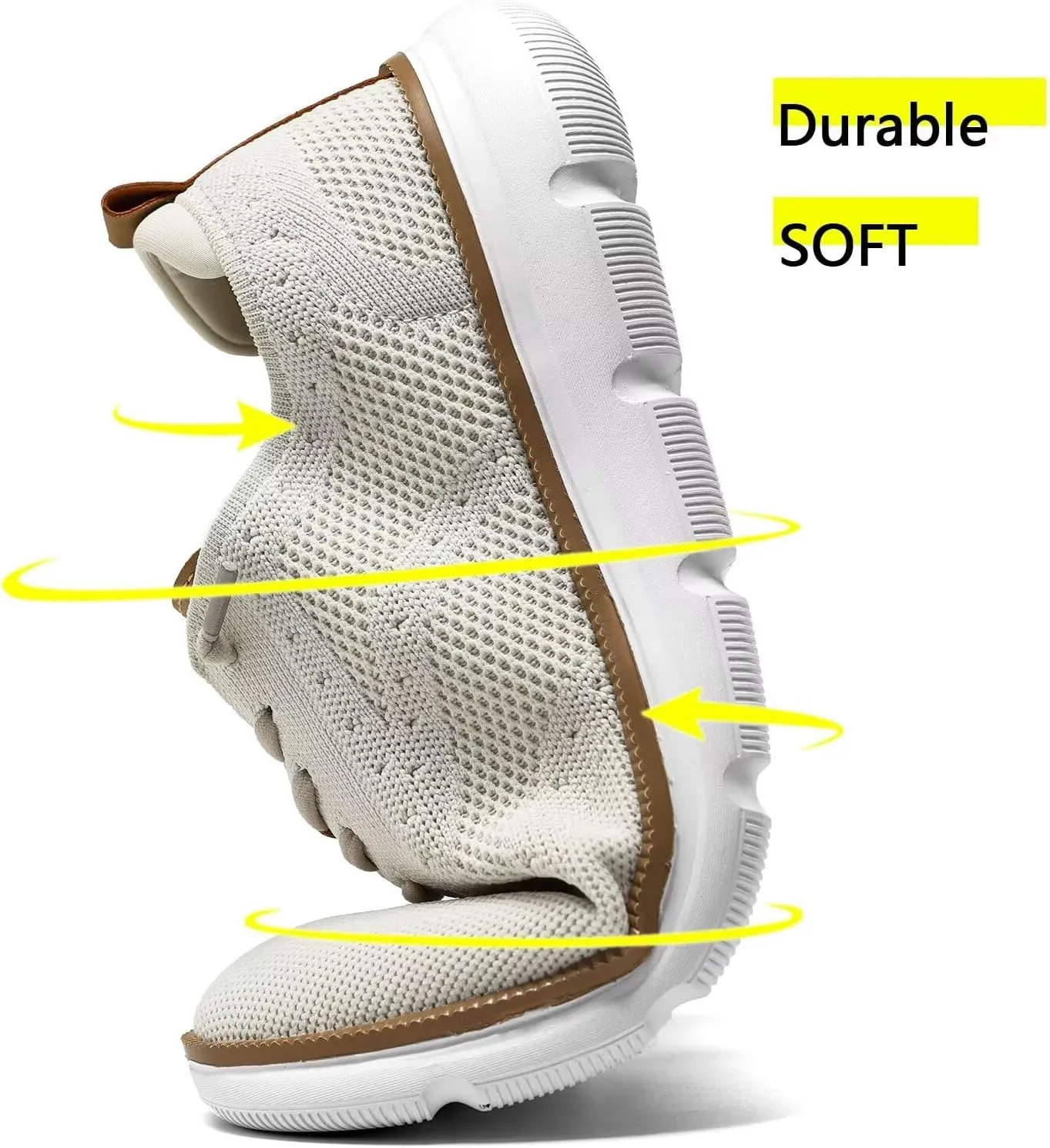 Men's Casual Fashion Sneakers Dress Oxfords Business Walking Shoes Mesh Work Comfortable Lightweight Soft Sole
