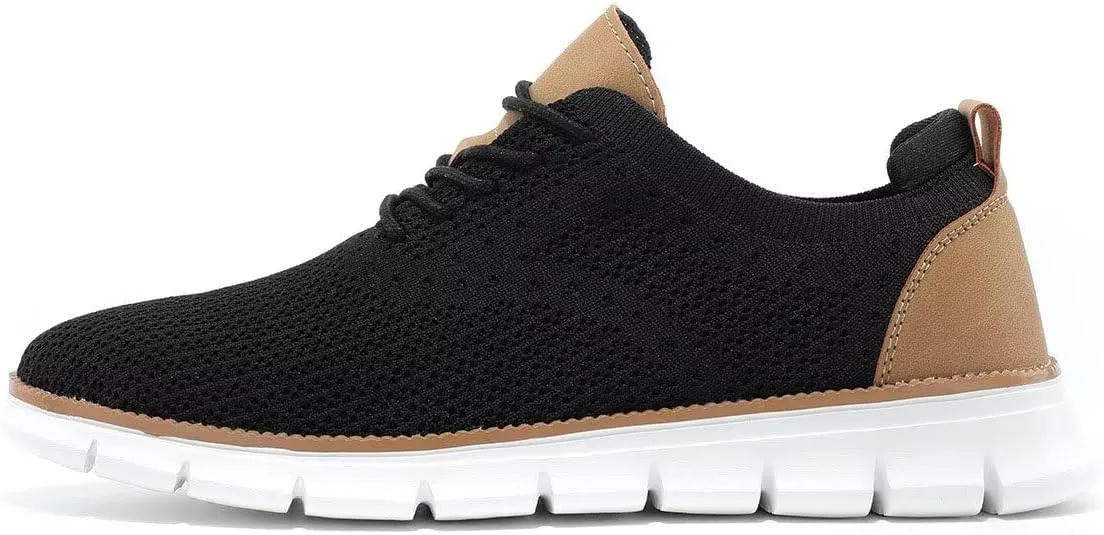 Men's Casual Oxfords Shoes Fashion Mesh Business Walking Work Dress Sneakers Comfortable Lightweight