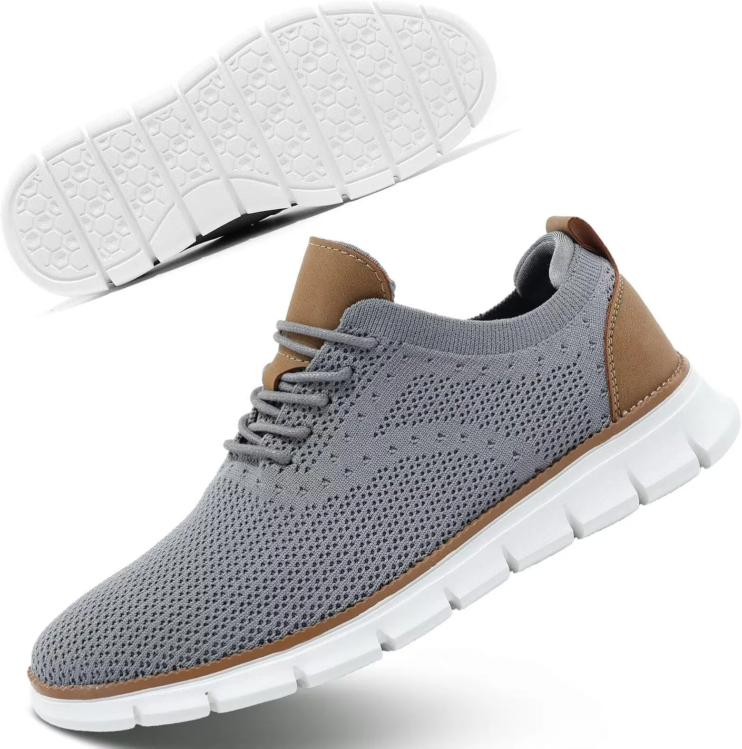 Men's Casual Oxfords Shoes Fashion Mesh Business Walking Work Dress Sneakers Comfortable Lightweight