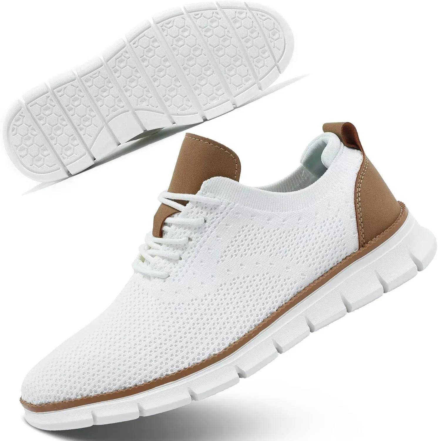 Men's Casual Oxfords Shoes Fashion Mesh Business Walking Work Dress Sneakers Comfortable Lightweight