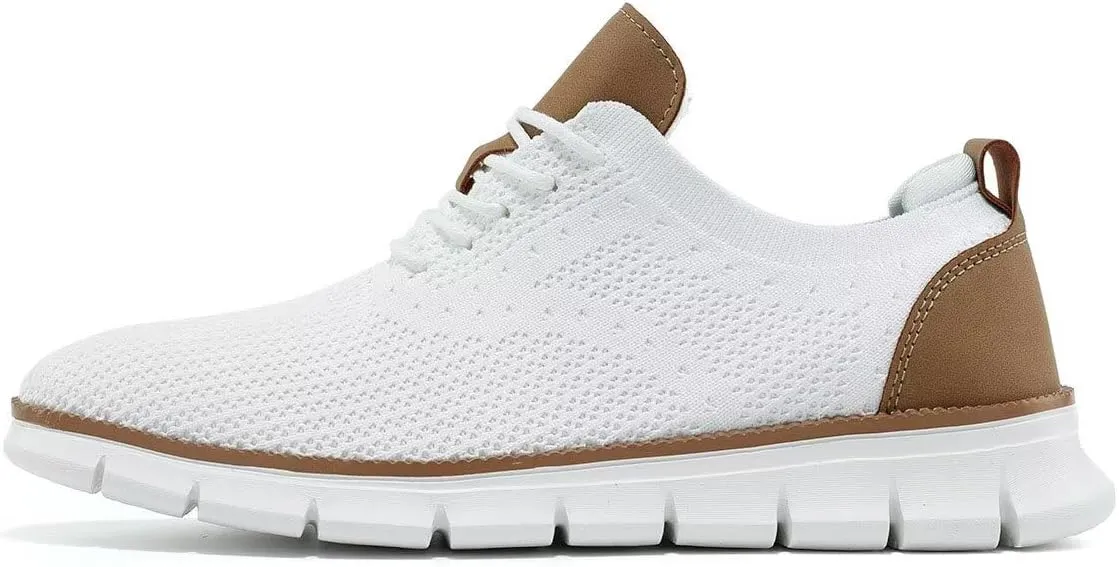 Men's Casual Oxfords Shoes Fashion Mesh Business Walking Work Dress Sneakers Comfortable Lightweight