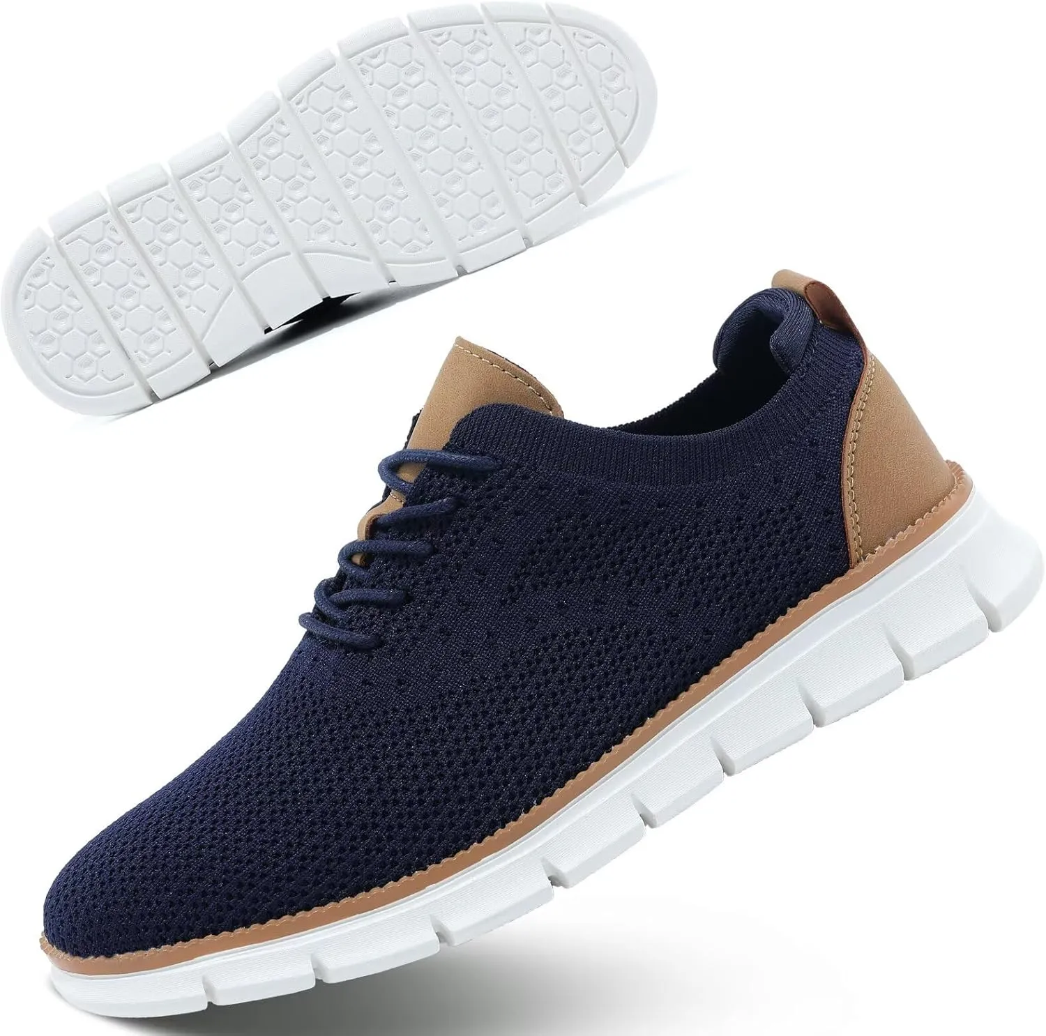 Men's Casual Oxfords Shoes Fashion Mesh Business Walking Work Dress Sneakers Comfortable Lightweight