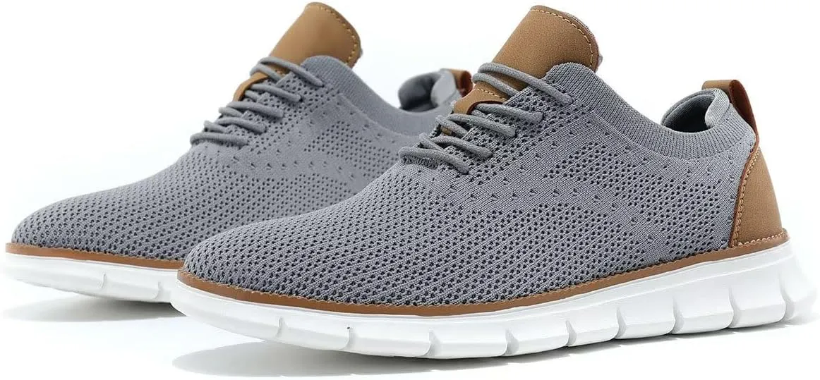 Men's Casual Oxfords Shoes Fashion Mesh Business Walking Work Dress Sneakers Comfortable Lightweight