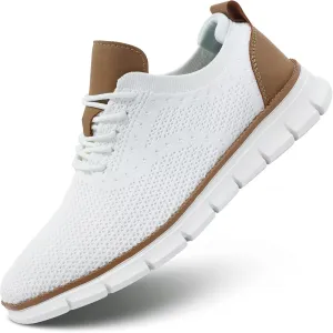 Men's Casual Oxfords Shoes Fashion Mesh Business Walking Work Dress Sneakers Comfortable Lightweight