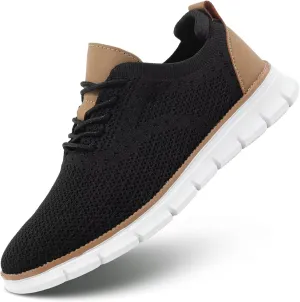 Men's Casual Oxfords Shoes Fashion Mesh Business Walking Work Dress Sneakers Comfortable Lightweight